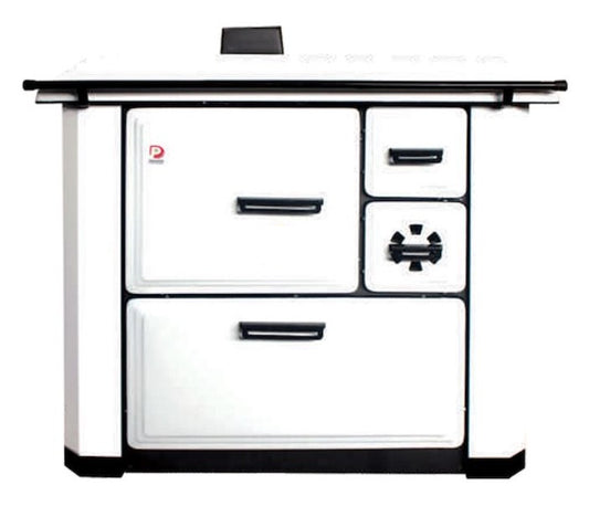 Enamelled wood stove