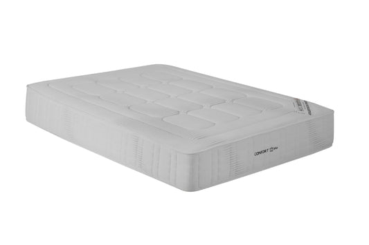 Uma viagem em linha reta, harmoniosa e tranquila, sem turbulências inesperadas naquilo a que tecnicamente se pode chamar de “A melhor noite da sua vida”. Colchão de molas ensacadas de alta qualidade com tecido antialérgico. Este colchão apresenta 28-29 cm de altura e é constituído, no seu núcleo, por molas ensacadas e intercaladas por camadas de viscoelástico, o que permite um sono profundo e descansado.